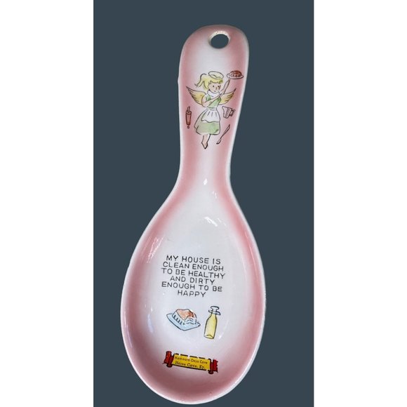 Spoon Rest Wall Hanging souvenir   My House is Clean Enough..... - Picture 8 of 10